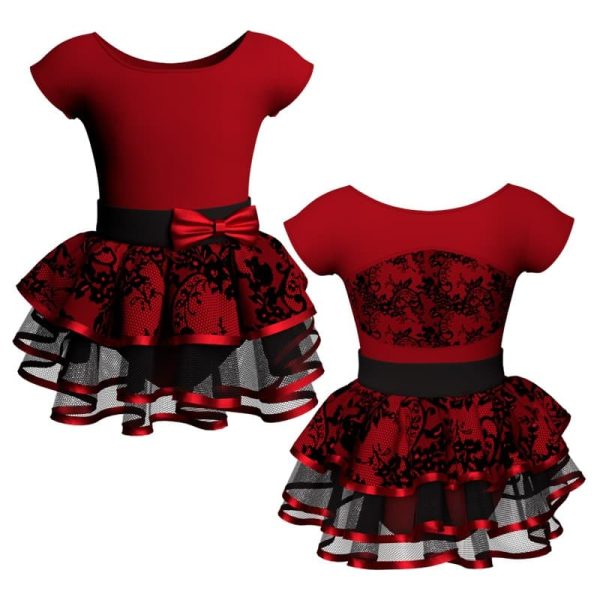 costume balletto maniche aletta con inserto belen pro ves21111