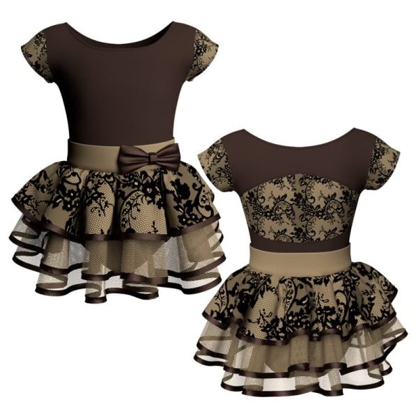 costume balletto maniche aletta con inserto belen pro ves211t22