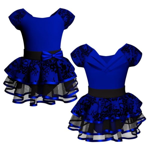 costume balletto maniche aletta con inserto belen pro ves212