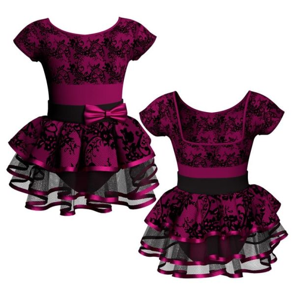 costume balletto maniche aletta con inserto belen pro ves23111