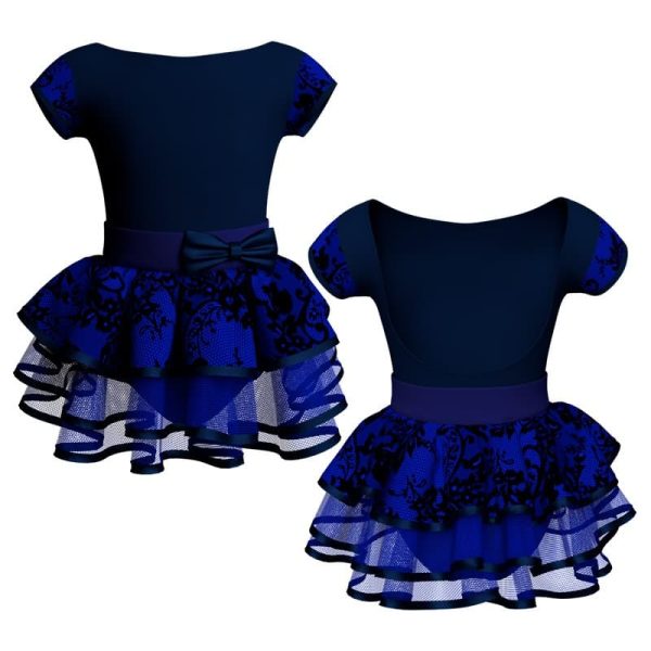 costume balletto maniche aletta con inserto belen pro ves3005t 1