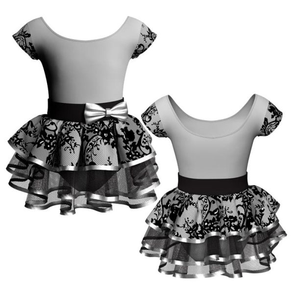 costume balletto maniche aletta con inserto belen pro ves408t