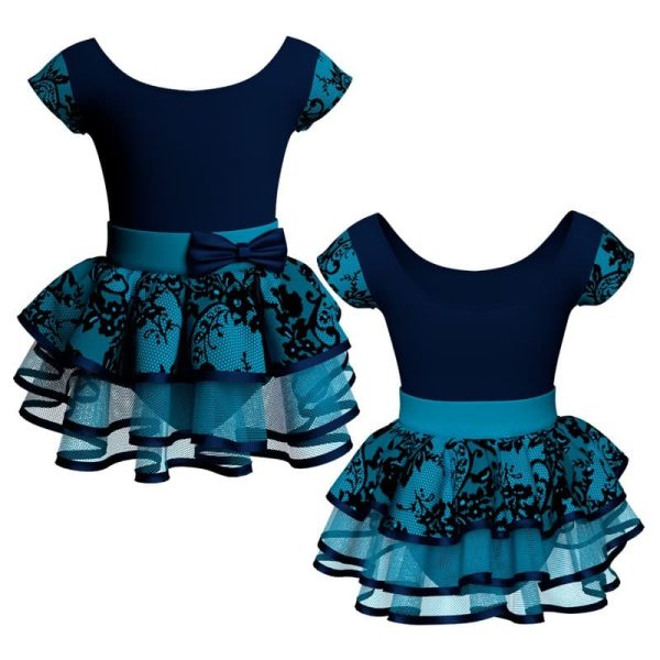 costume balletto maniche aletta con inserto belen pro ves408t22222