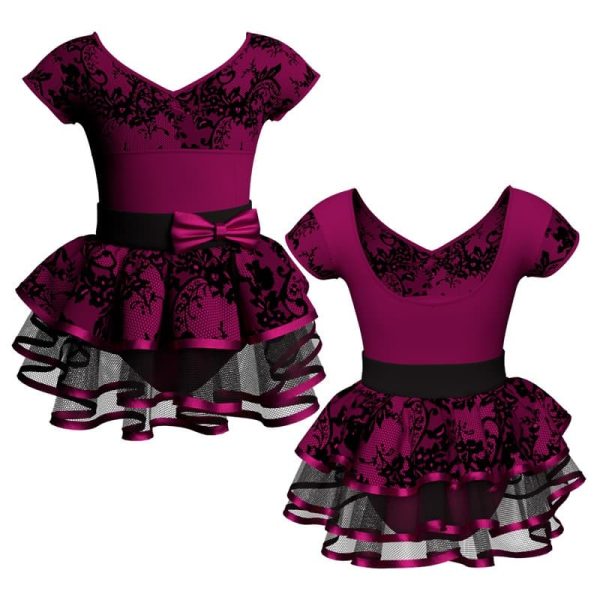 costume balletto maniche aletta con inserto belen pro ves501