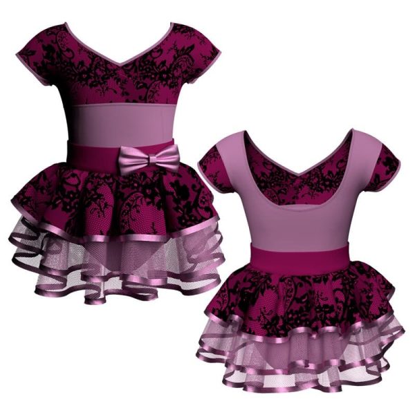 costume balletto maniche aletta con inserto belen pro ves50122