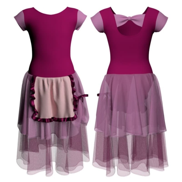 costume balletto maniche aletta con inserto yuc210t