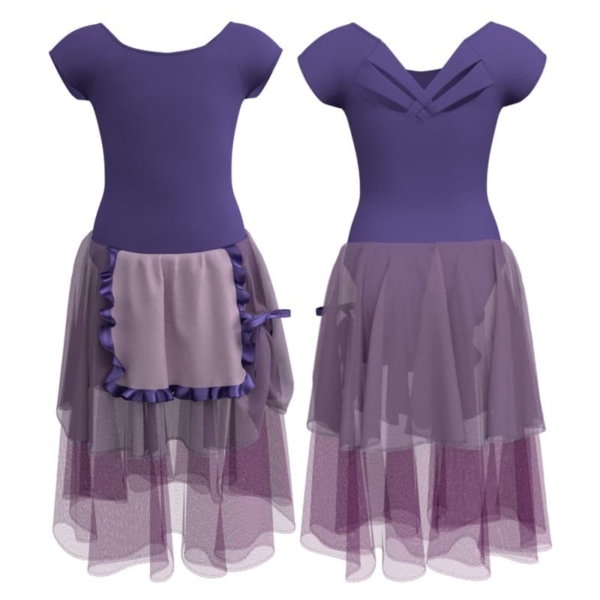 costume balletto maniche aletta con inserto yuc2121