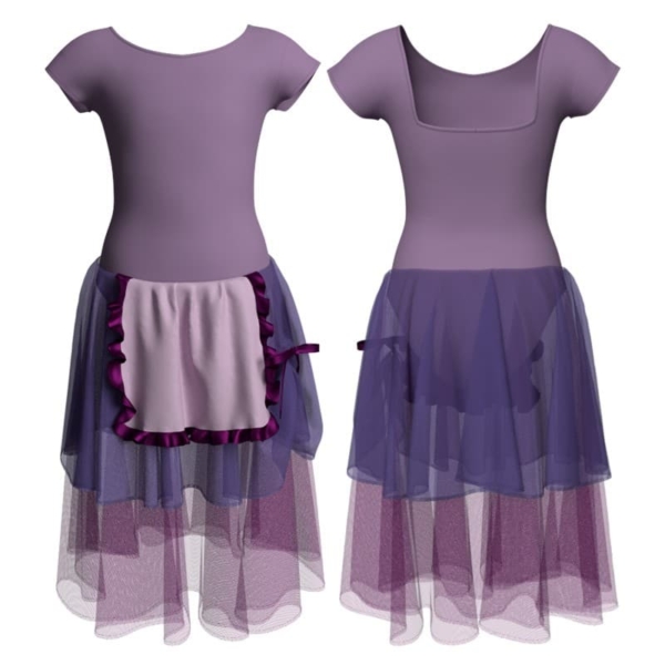 costume balletto maniche aletta con inserto yuc231