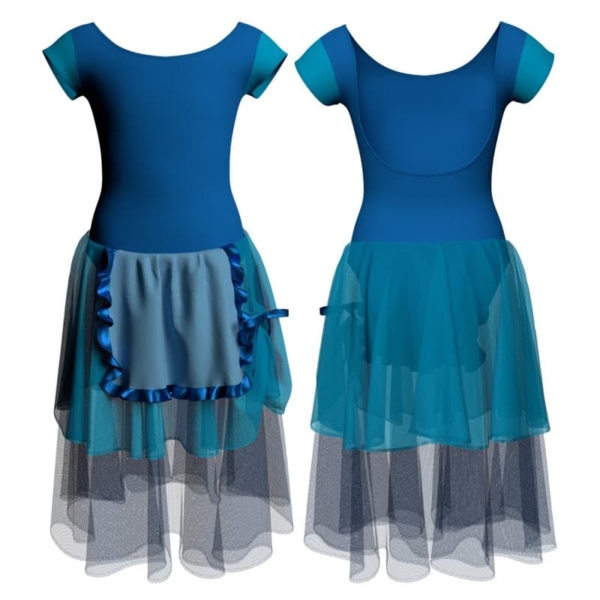 costume balletto maniche aletta con inserto yuc414t1