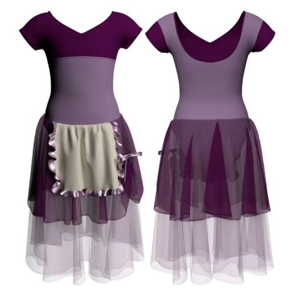 costume balletto maniche aletta con inserto yuc501