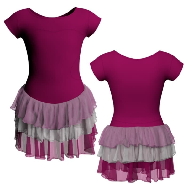 costume balletto maniche aletta con inserto yuh10011