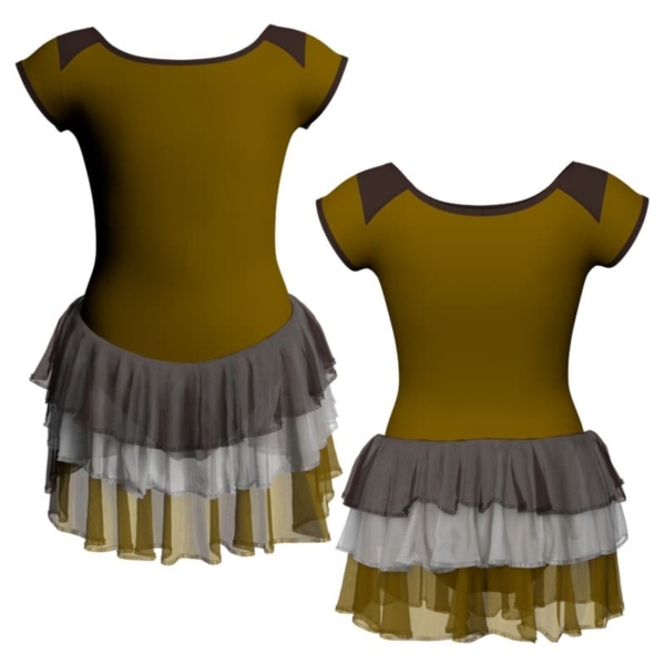 costume balletto maniche aletta con inserto yuh10041