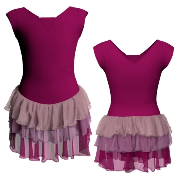 costume balletto maniche aletta con inserto yuh115ss