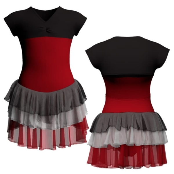 costume balletto maniche aletta con inserto yuh122