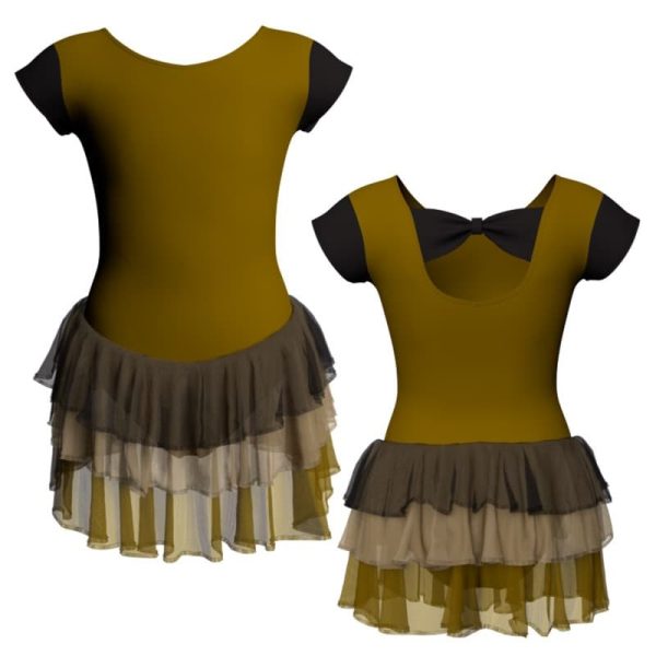 costume balletto maniche aletta con inserto yuh210t2