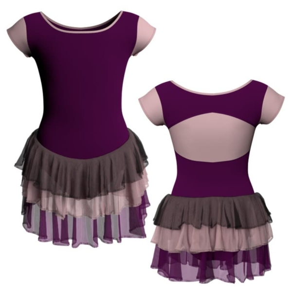 costume balletto maniche aletta con inserto yuh211t1