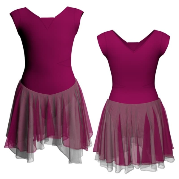 costume balletto maniche aletta con inserto yuk115ss