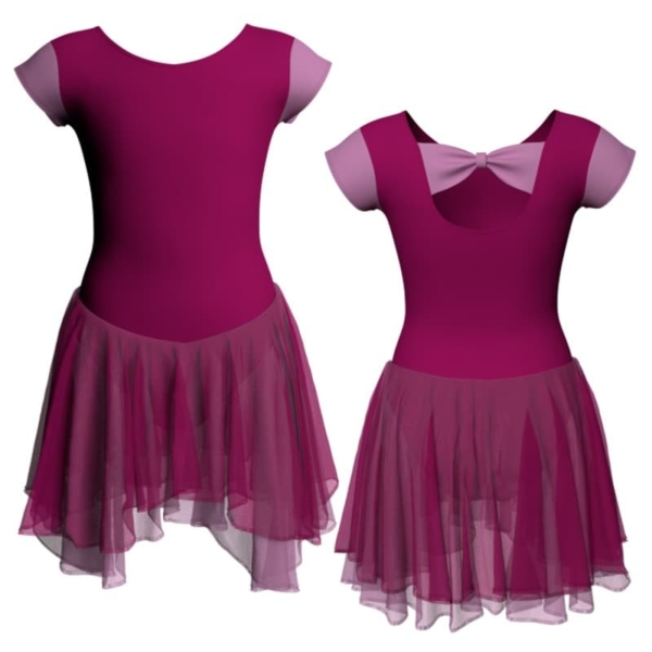 costume balletto maniche aletta con inserto yuk210t