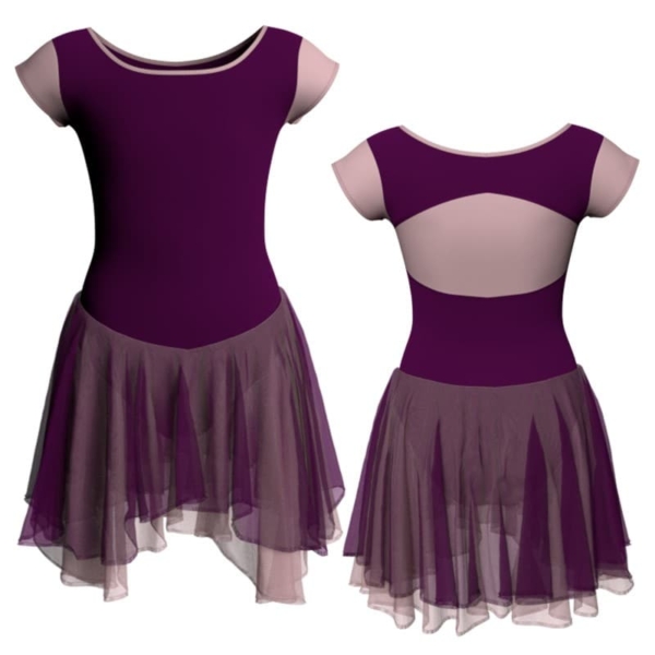 costume balletto maniche aletta con inserto yuk211t1