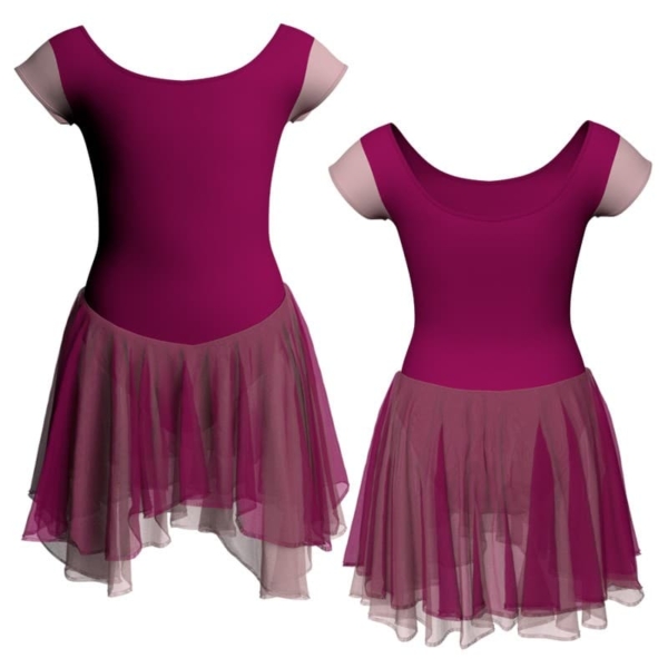 costume balletto maniche aletta con inserto yuk408t