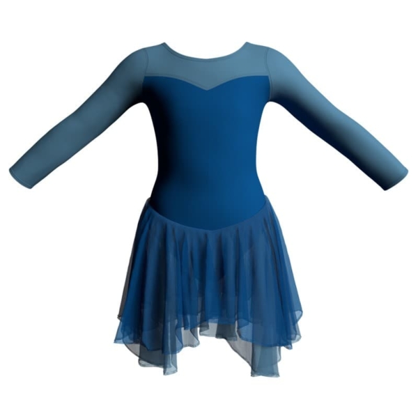 costume balletto maniche lunghe con inserto yuk10192