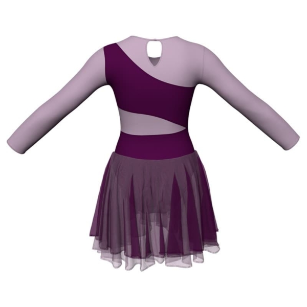 costume balletto maniche lunghe con inserto yuk1083