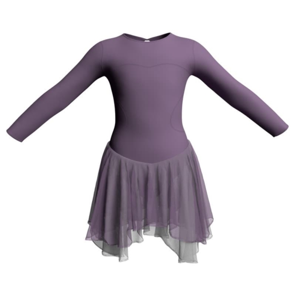 costume balletto maniche lunghe con inserto yuk1102