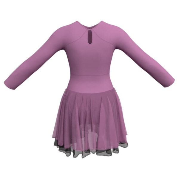 costume balletto maniche lunghe con inserto yuk1131