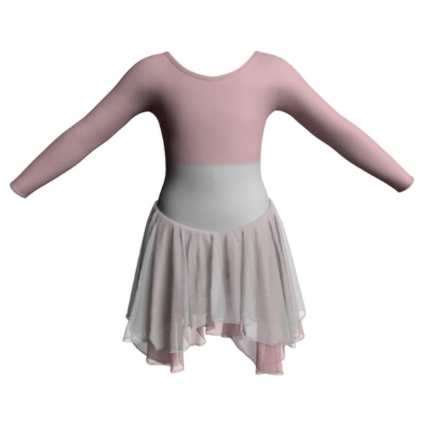 costume balletto maniche lunghe con inserto yuk228