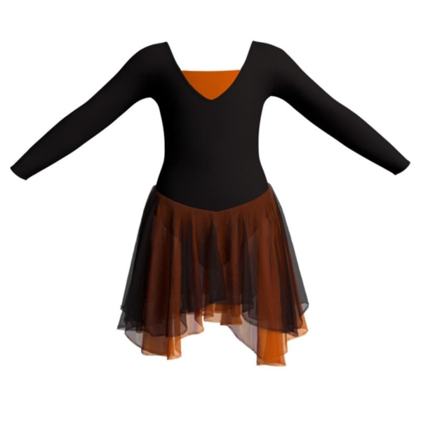 costume balletto maniche lunghe con inserto yuk2532