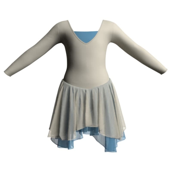 costume balletto maniche lunghe con inserto yuk25322