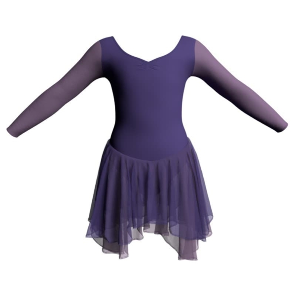 costume balletto maniche lunghe con inserto yuk3004t2