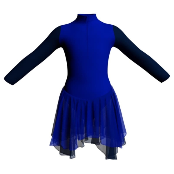 costume balletto maniche lunghe con inserto yuk3095t