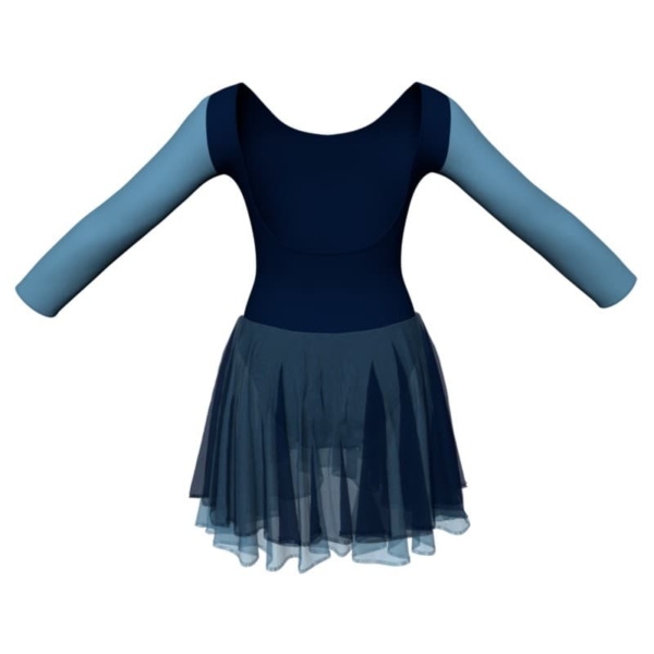 costume balletto maniche lunghe con inserto yuk411t1