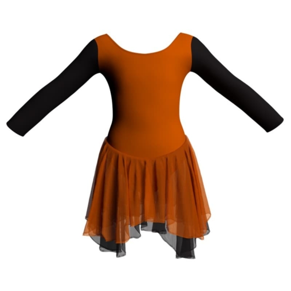 costume balletto maniche lunghe con inserto yuk411t2