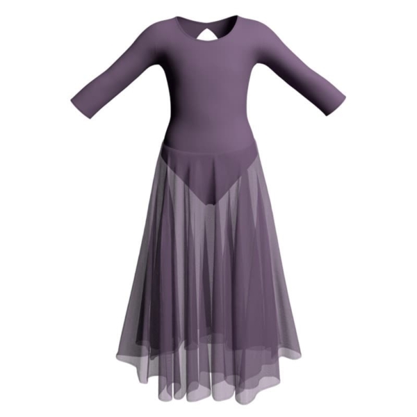 costume balletto maniche lunghe con inserto yul102