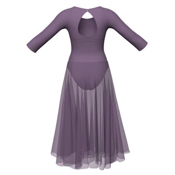 costume balletto maniche lunghe con inserto yul1021