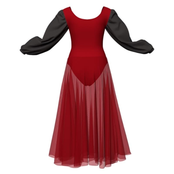 costume balletto maniche lunghe con inserto yul26331