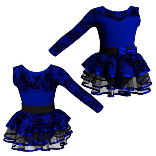 costume balletto monospalla con inserto belen pro ves1019sst