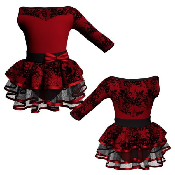 costume balletto monospalla con inserto belen pro ves105sst