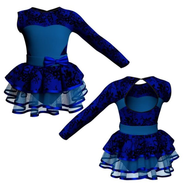 costume balletto monospalla con inserto belen pro ves110sst