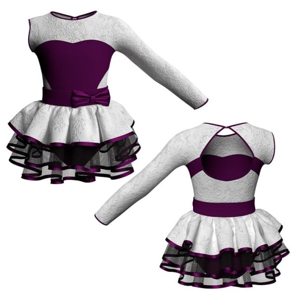 costume balletto monospalla con inserto belen pro ves110sst11