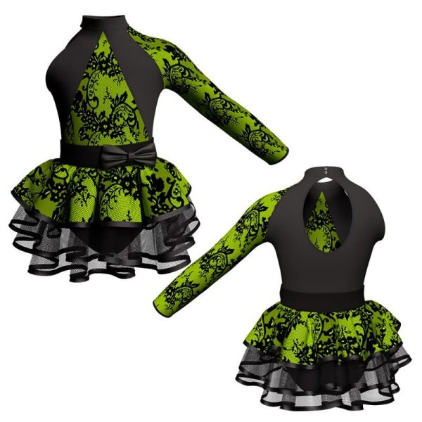 costume balletto monospalla con inserto belen pro ves119sst