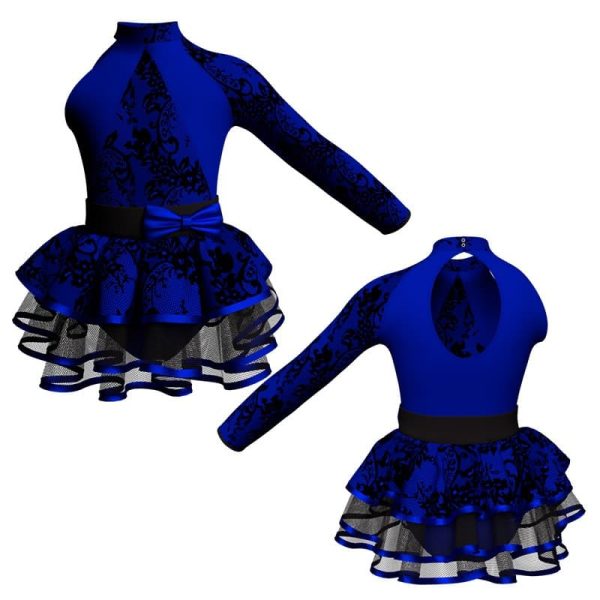 costume balletto monospalla con inserto belen pro ves119sst11