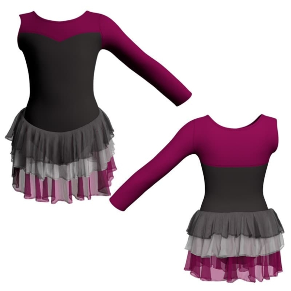 costume balletto monospalla con inserto yuh1019sst