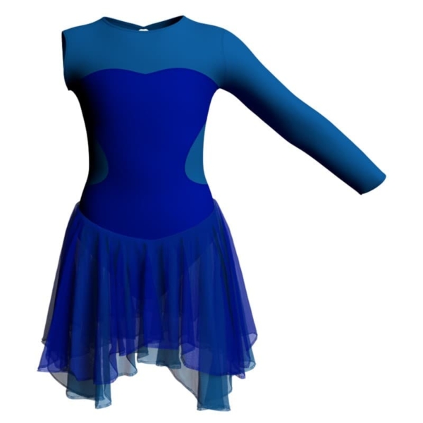 costume balletto monospalla con inserto yuk110sst1