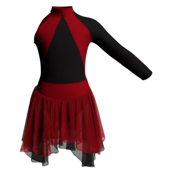 costume balletto monospalla con inserto yuk119sst