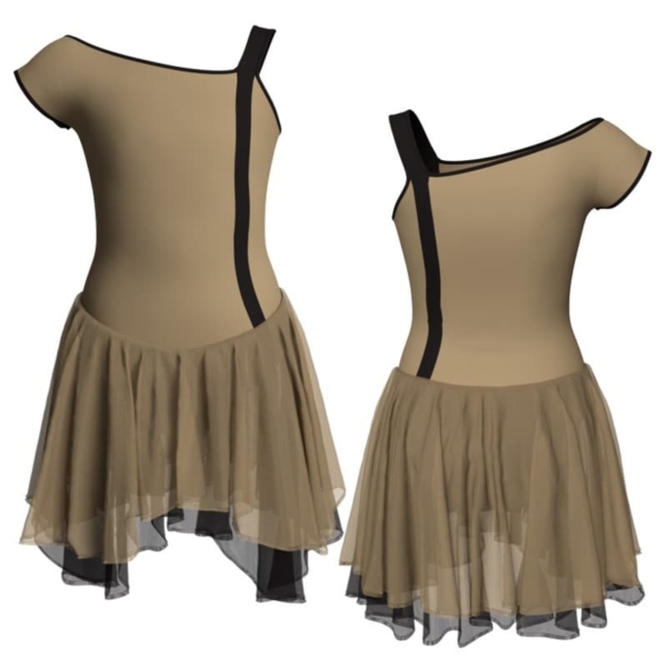 costume balletto monospalla con inserto yuk2171