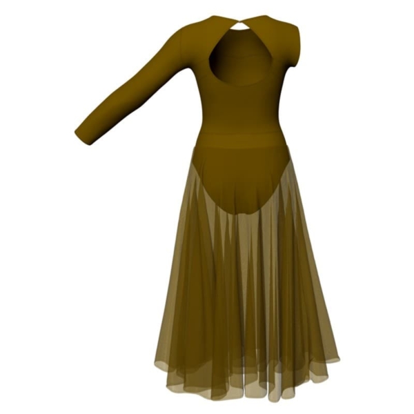 costume balletto monospalla con inserto yul110sst1