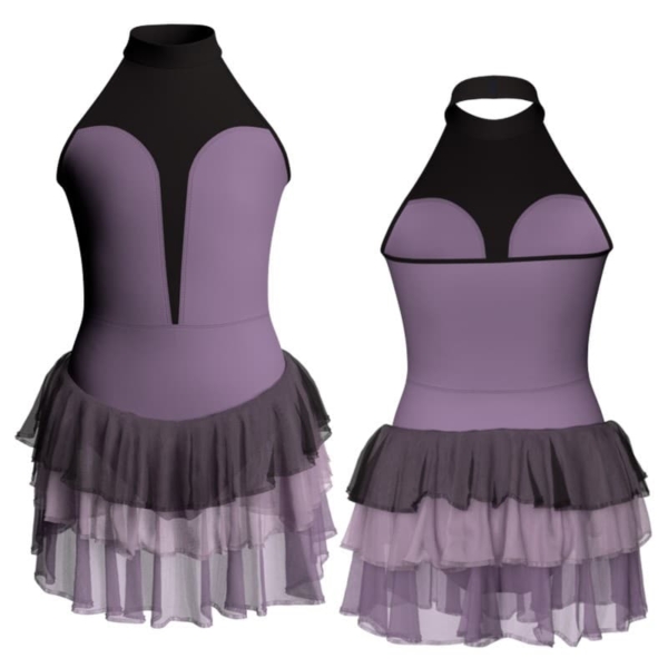 costume balletto scollo americana con inserto yuh118